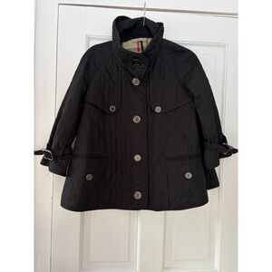 Women's Burberry London Quilted Cropped Utility Jacket Size S/M